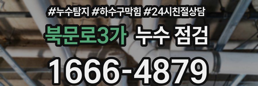 북문로3가 누수 점검