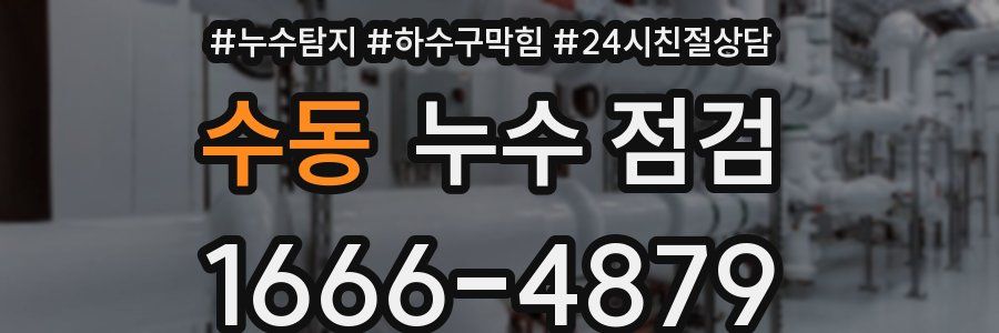수동 누수 점검