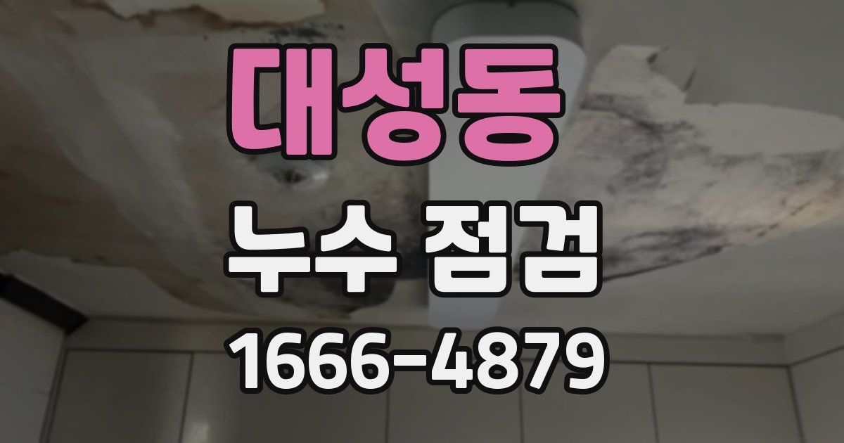 대성동 누수 점검