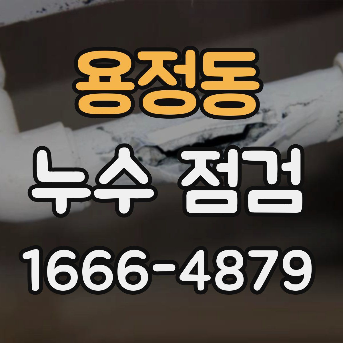 용정동 누수 점검