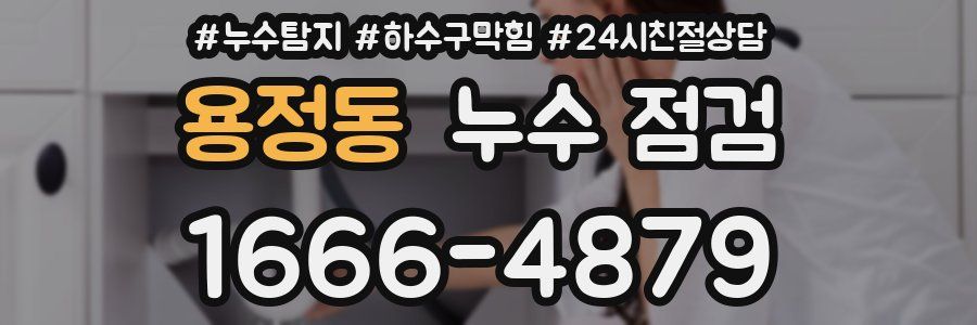 용정동 누수 점검