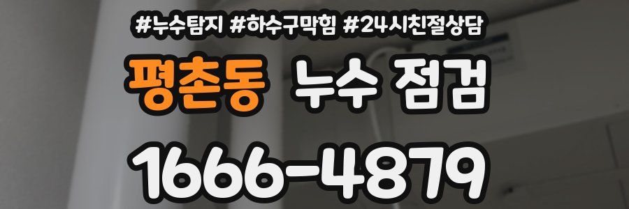 평촌동 누수 점검