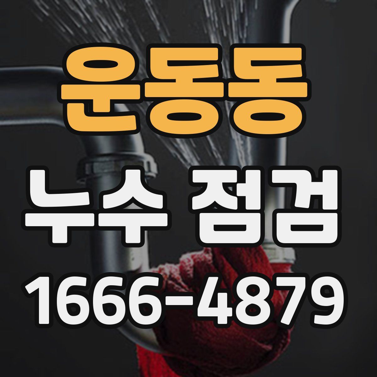 운동동 누수 점검