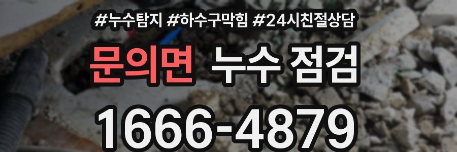 문의면 누수 점검