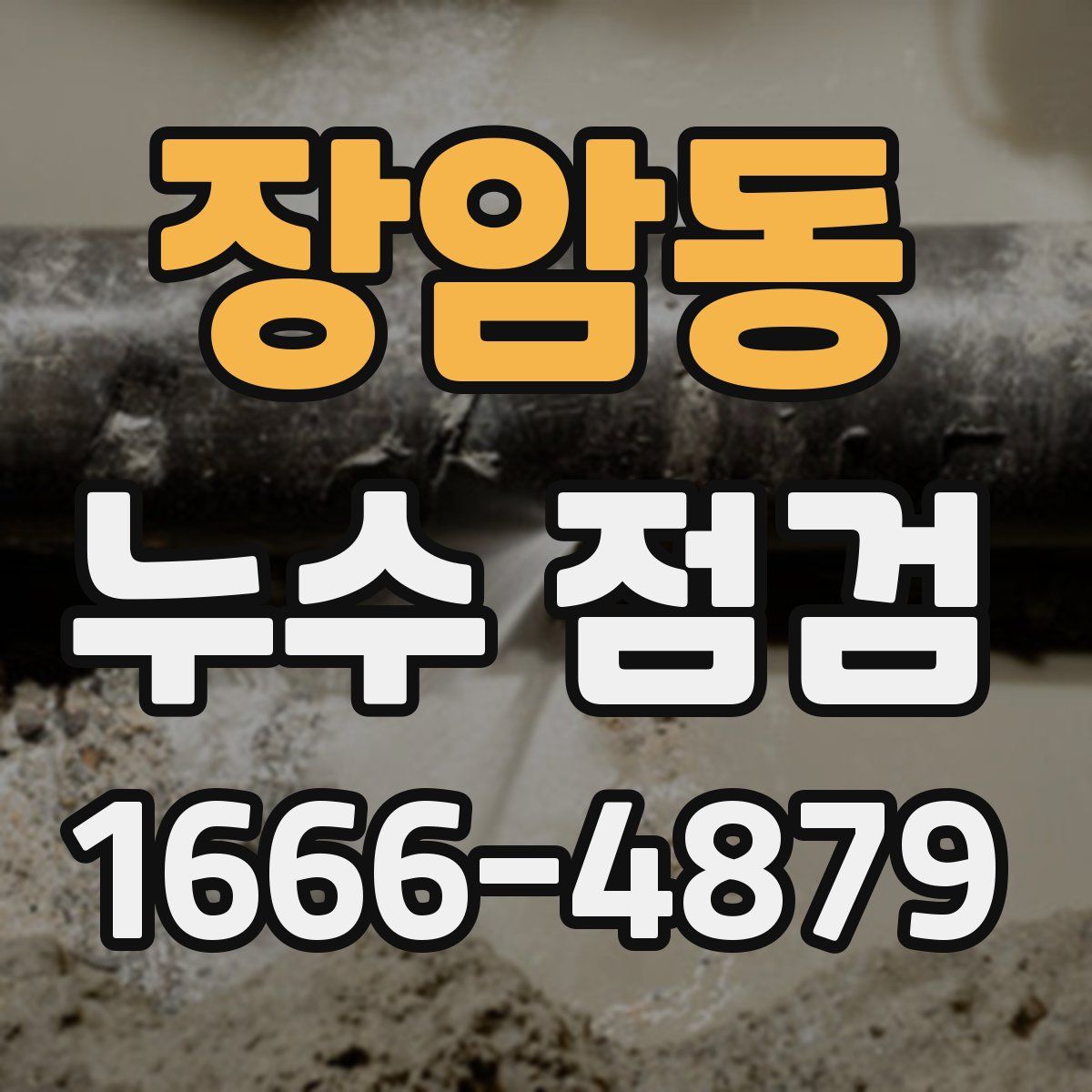 장암동 누수 점검