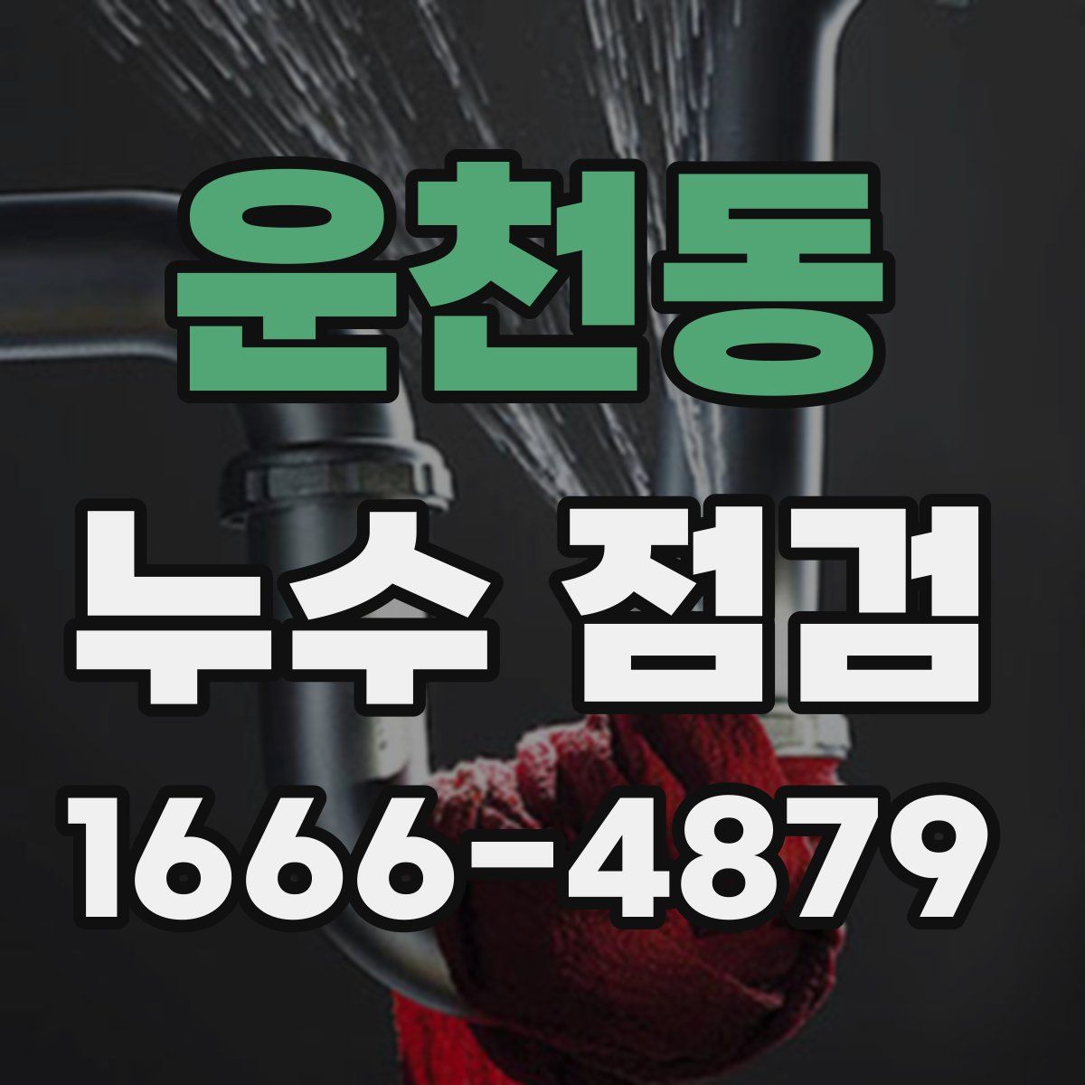 운천동 누수 점검