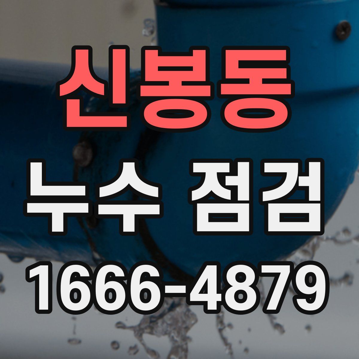 신봉동 누수 점검