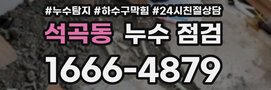 석곡동 누수 점검
