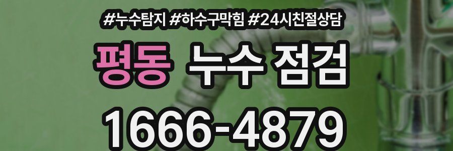 평동 누수 점검