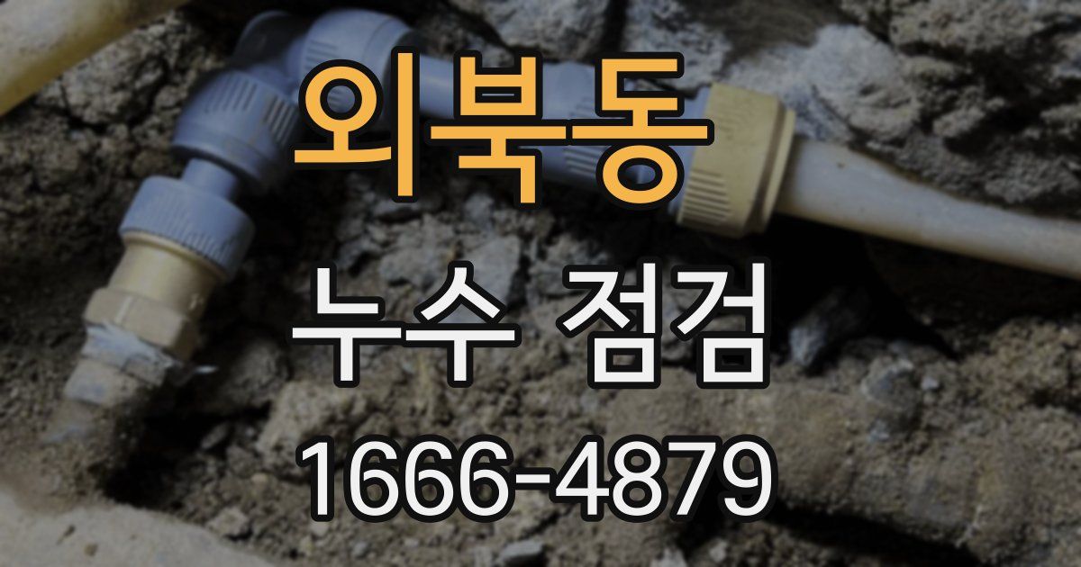 외북동 누수 점검
