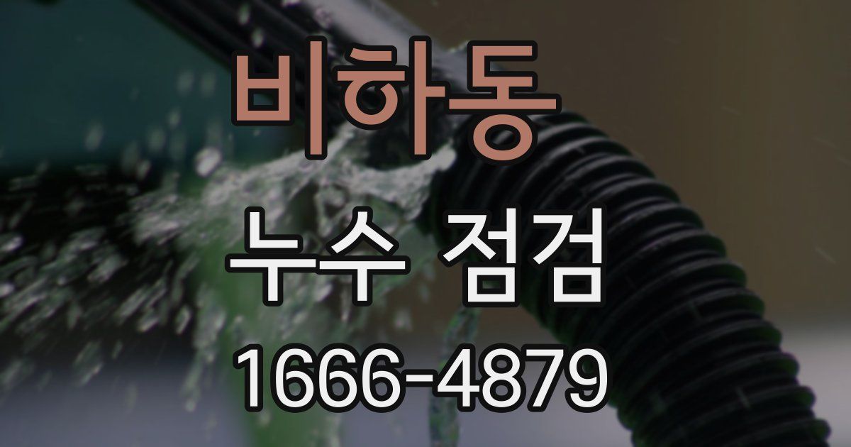 비하동 누수 점검