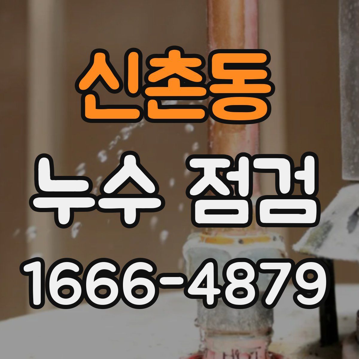 신촌동 누수 점검