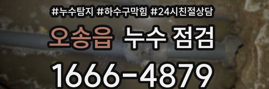 오송읍 누수 점검