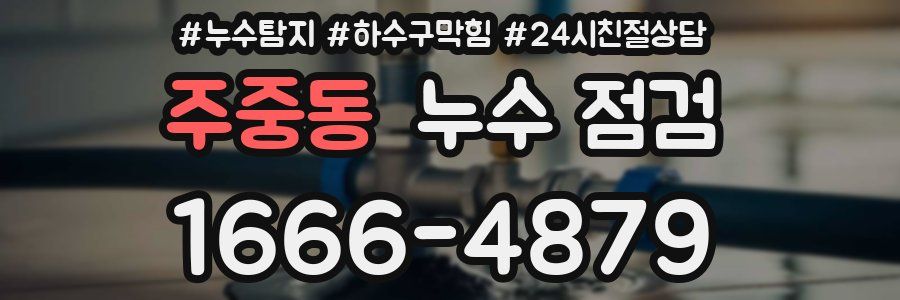 주중동 누수 점검