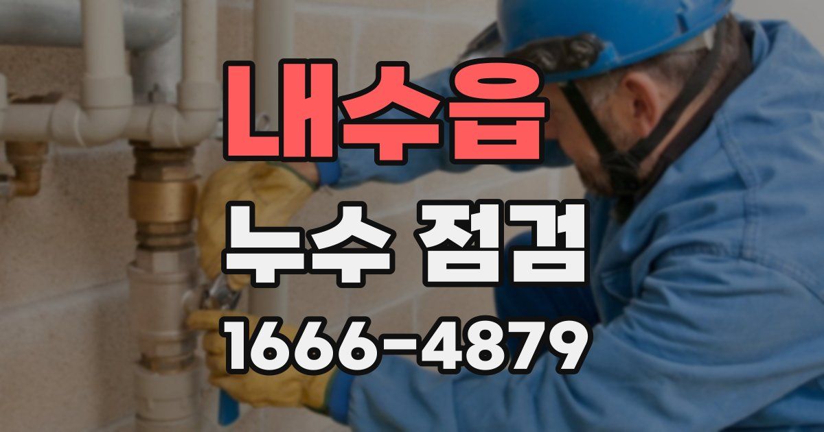 내수읍 누수 점검