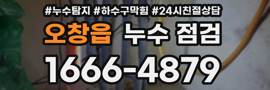 오창읍 누수 점검