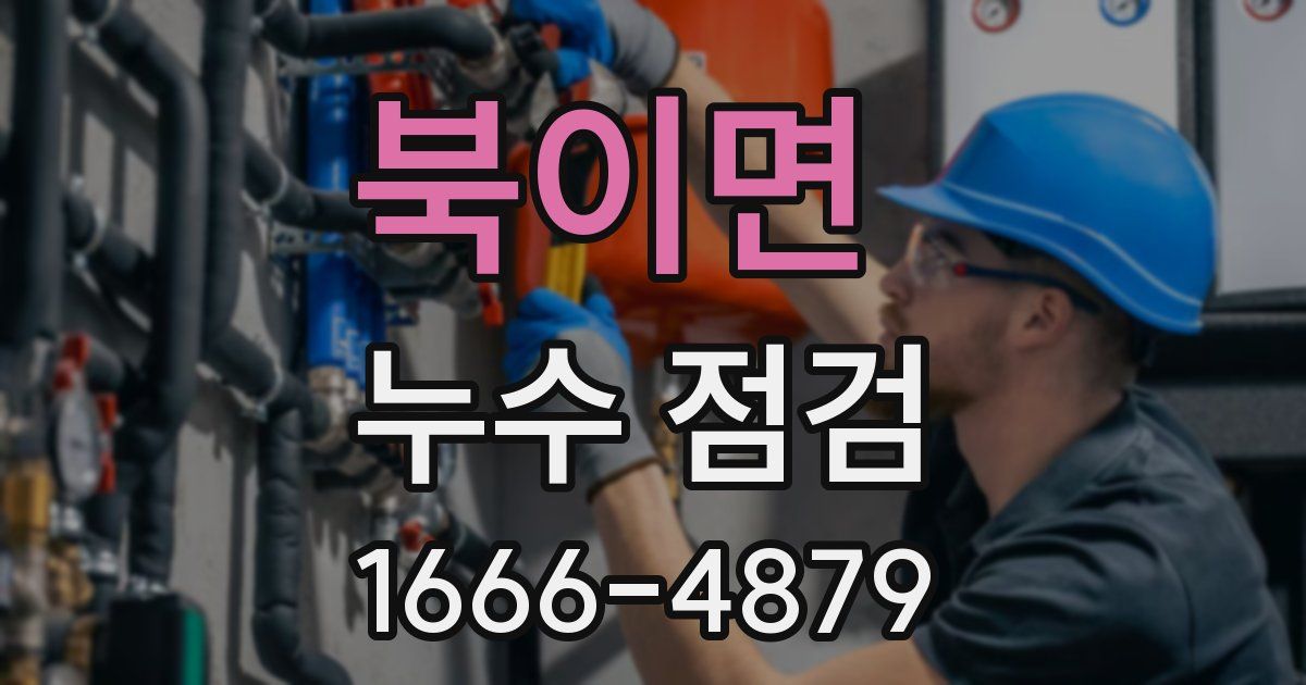 북이면 누수 점검