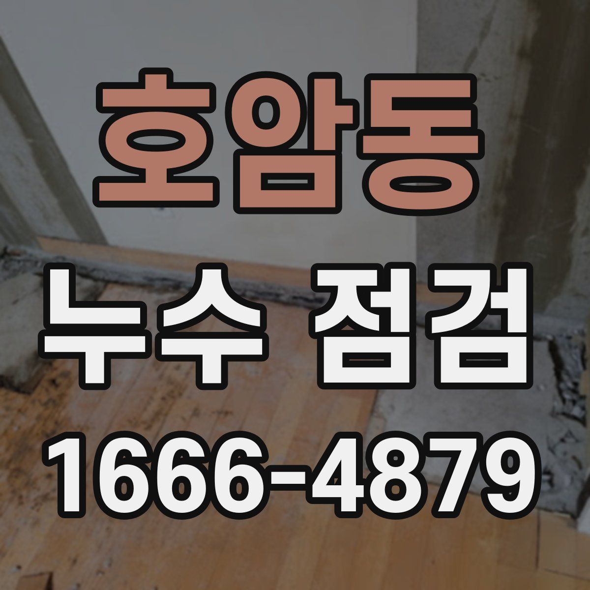 호암동 누수 점검