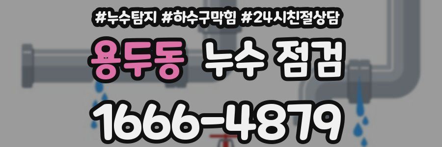 용두동 누수 점검