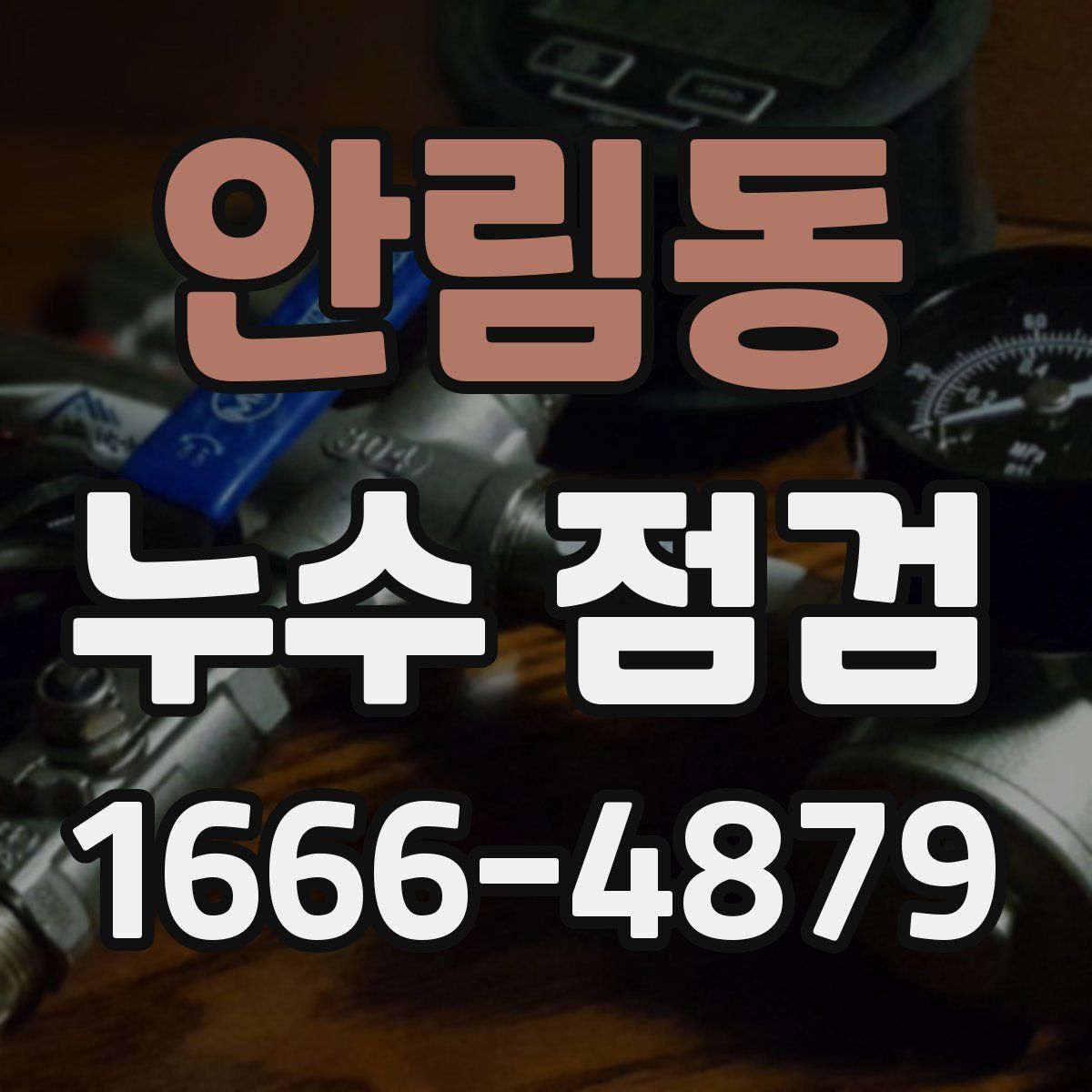 안림동 누수 점검