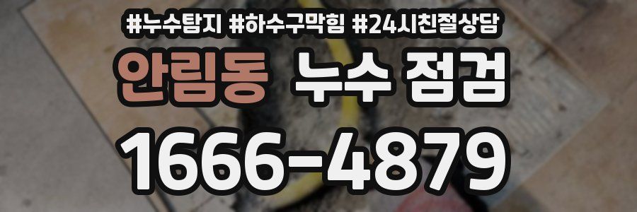 안림동 누수 점검