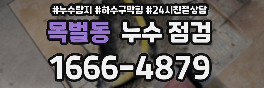 목벌동 누수 점검