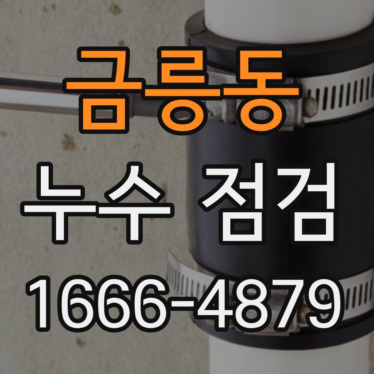 금릉동 누수 점검