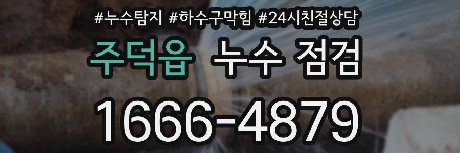 주덕읍 누수 점검