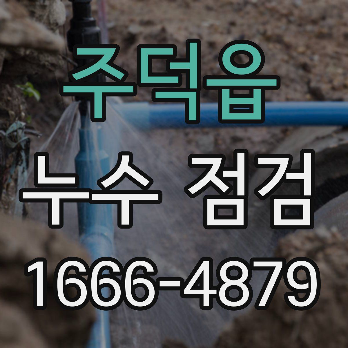 주덕읍 누수 점검