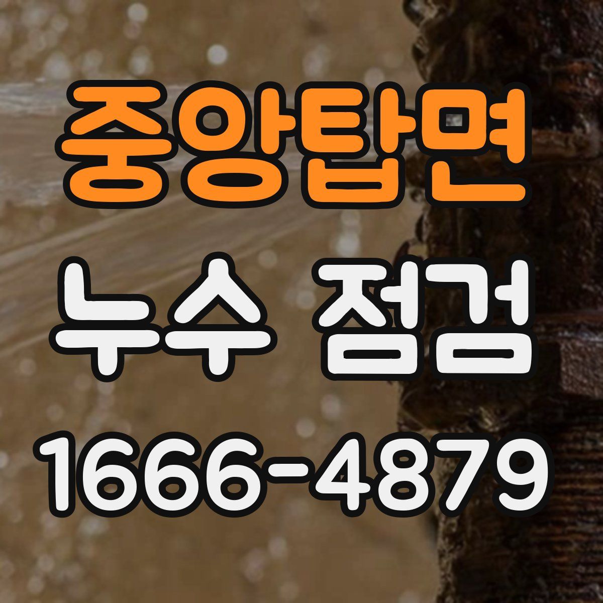 중앙탑면 누수 점검