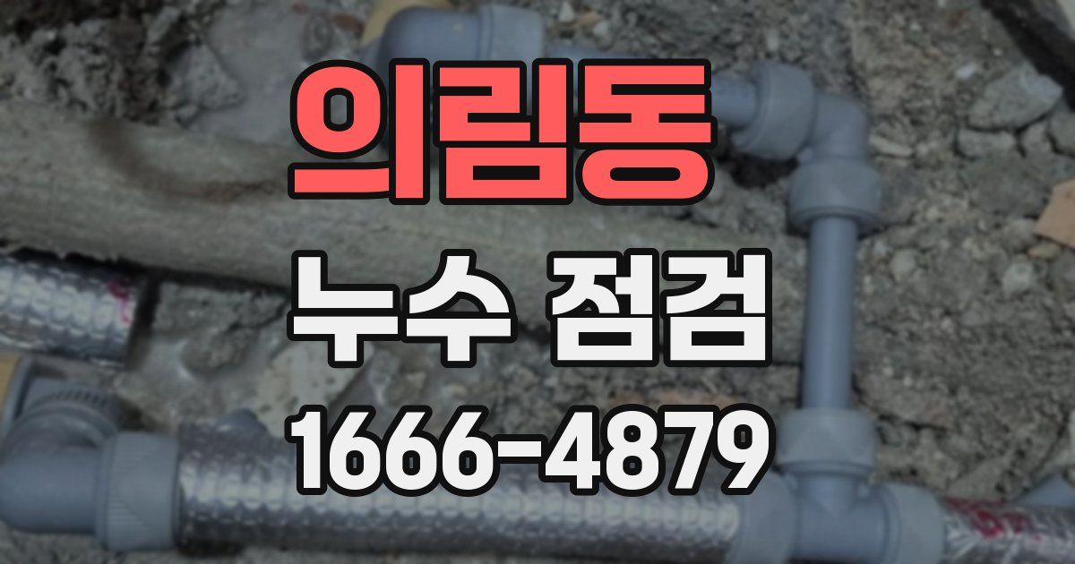 의림동 누수 점검