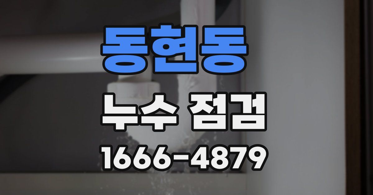 동현동 누수 점검