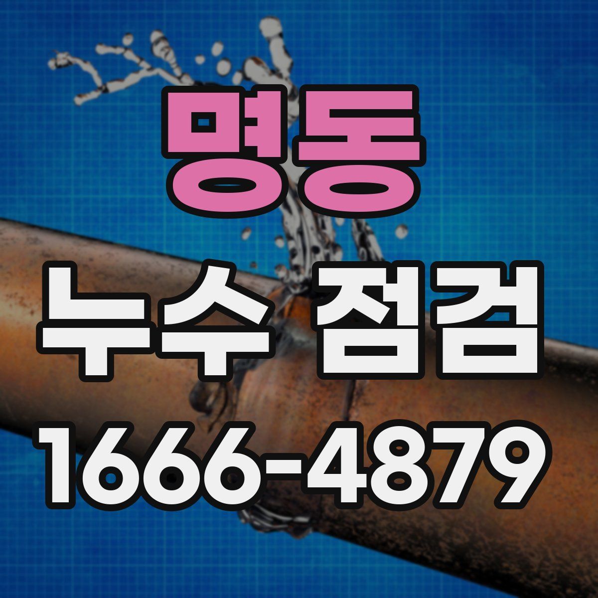 명동 누수 점검