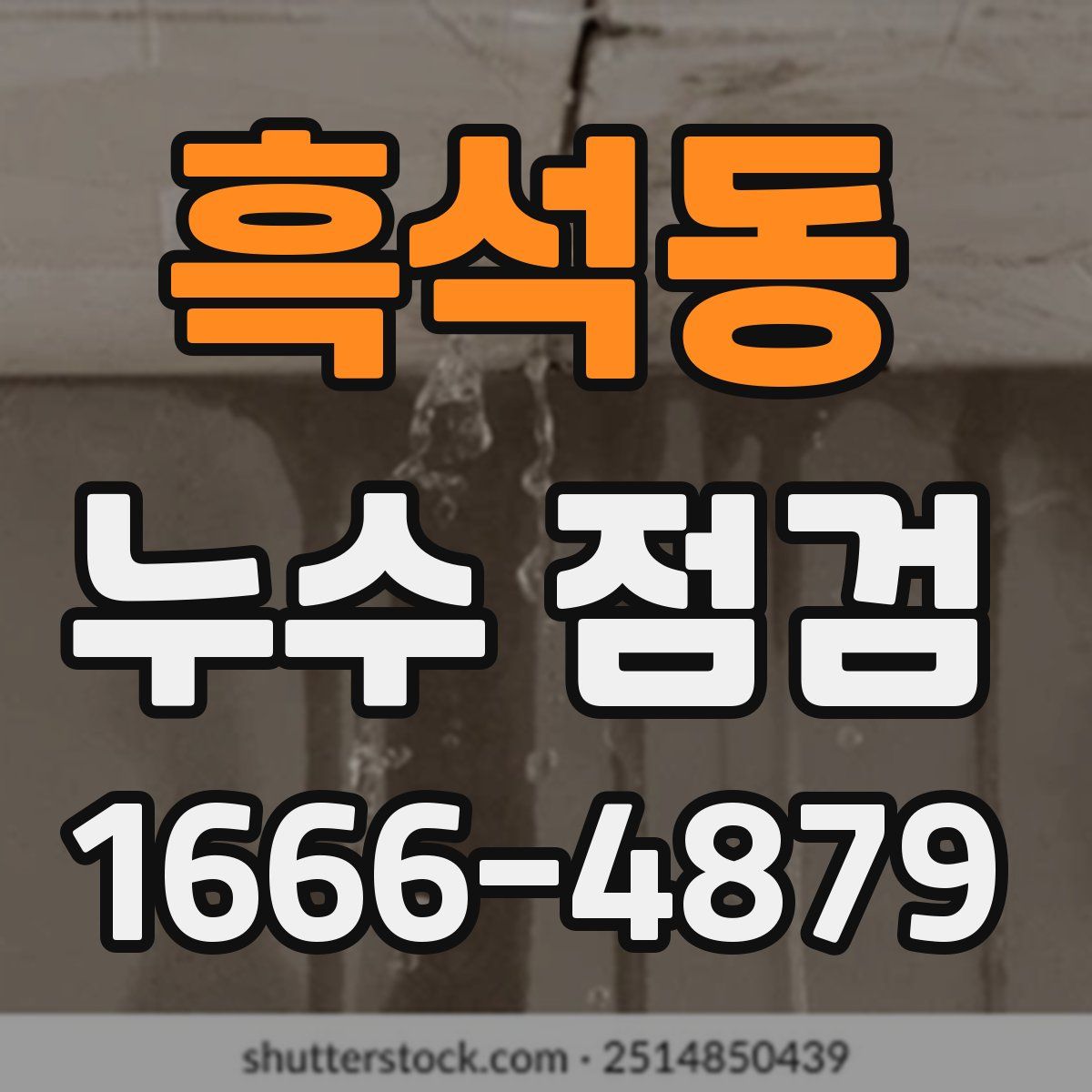 흑석동 누수 점검