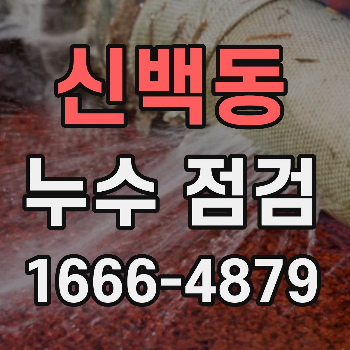 신백동 누수 점검