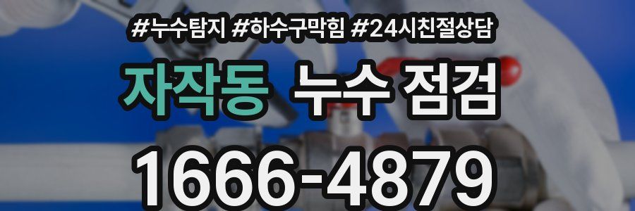 자작동 누수 점검