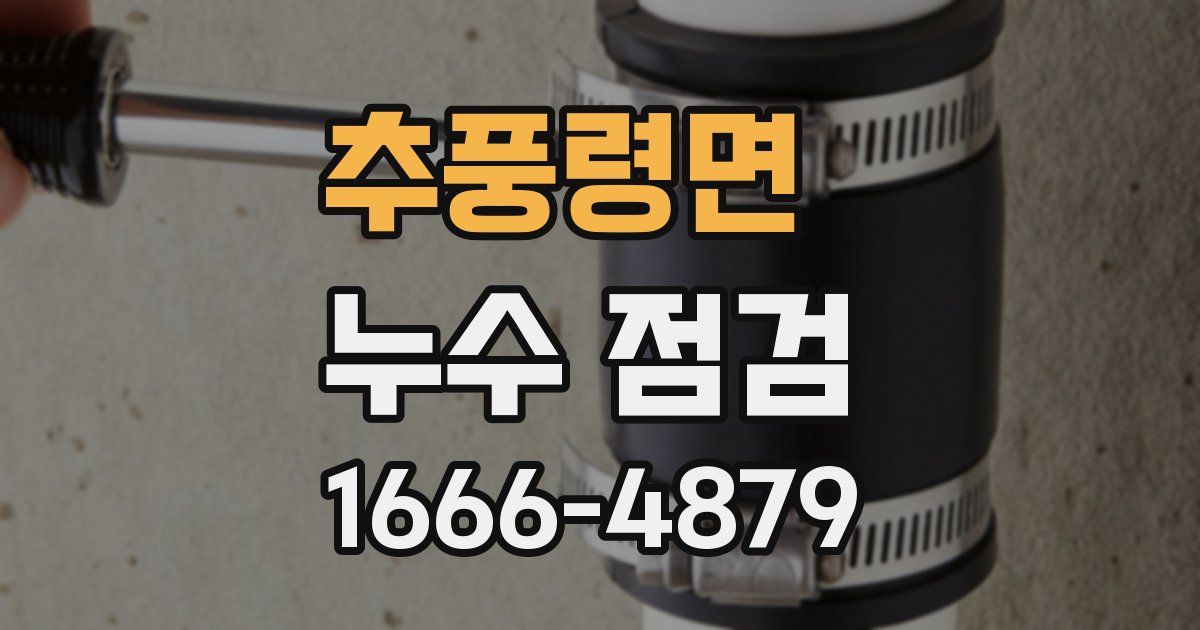 추풍령면 누수 점검