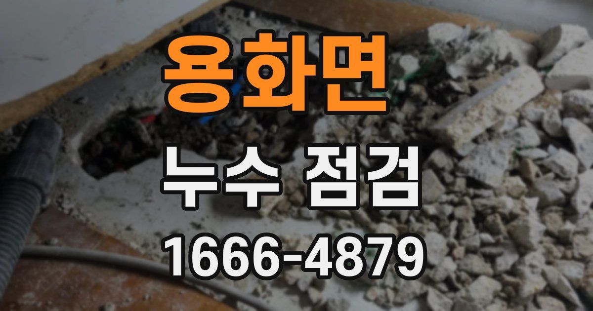 용화면 누수 점검