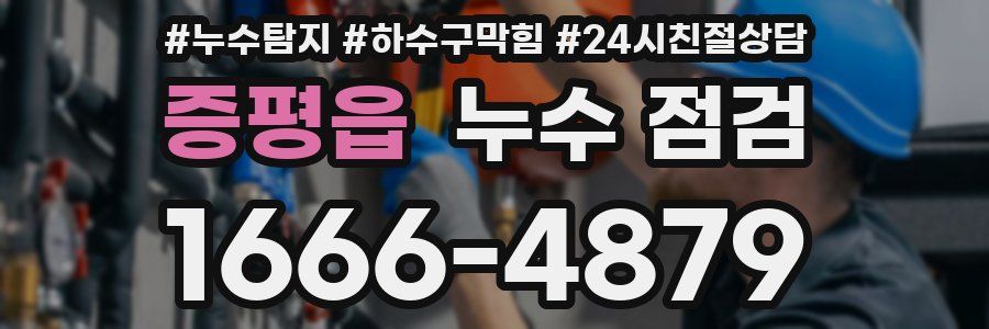 증평읍 누수 점검