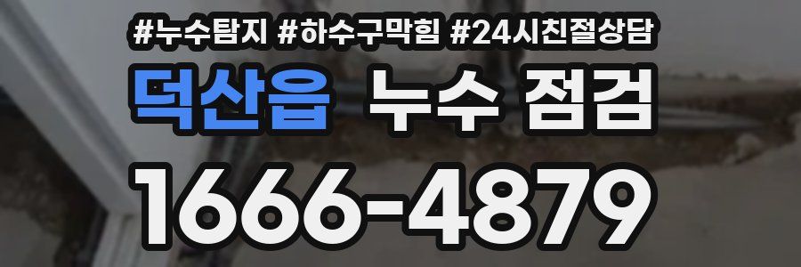 덕산읍 누수 점검
