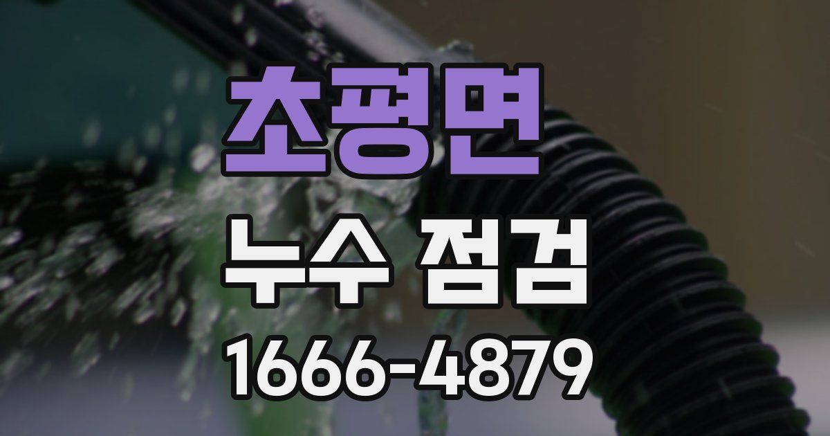 초평면 누수 점검