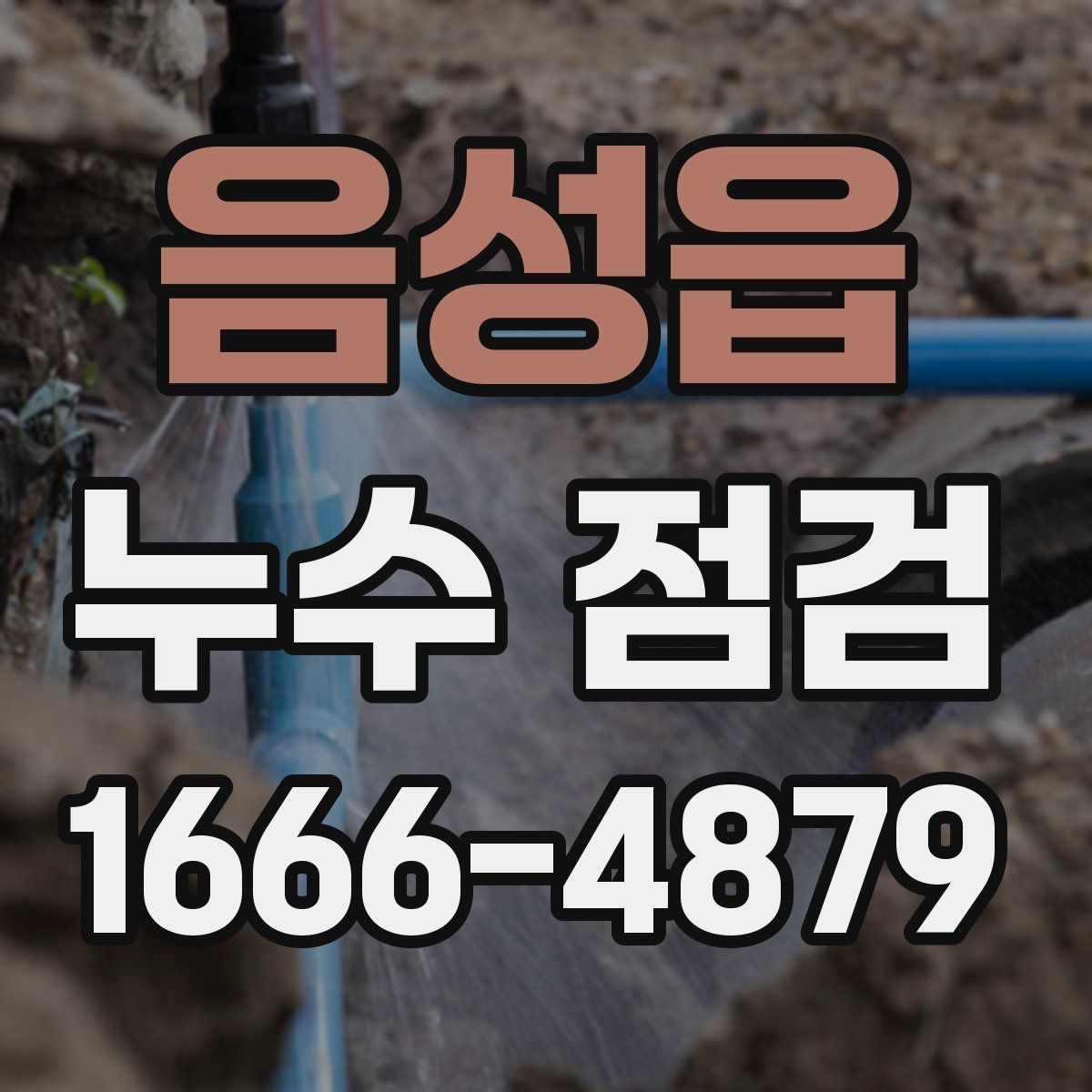음성읍 누수 점검