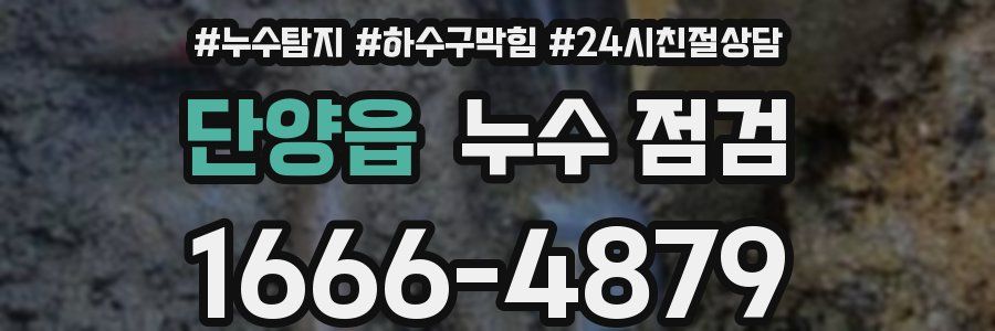 단양읍 누수 점검