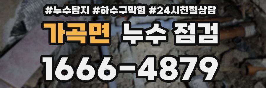 가곡면 누수 점검