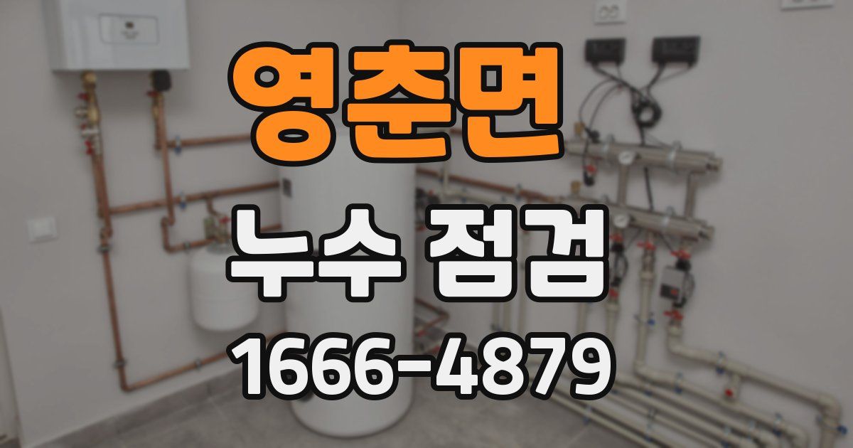 영춘면 누수 점검