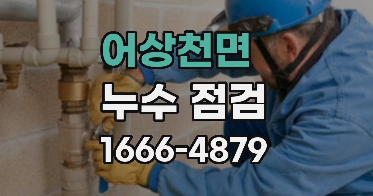 어상천면 누수 점검