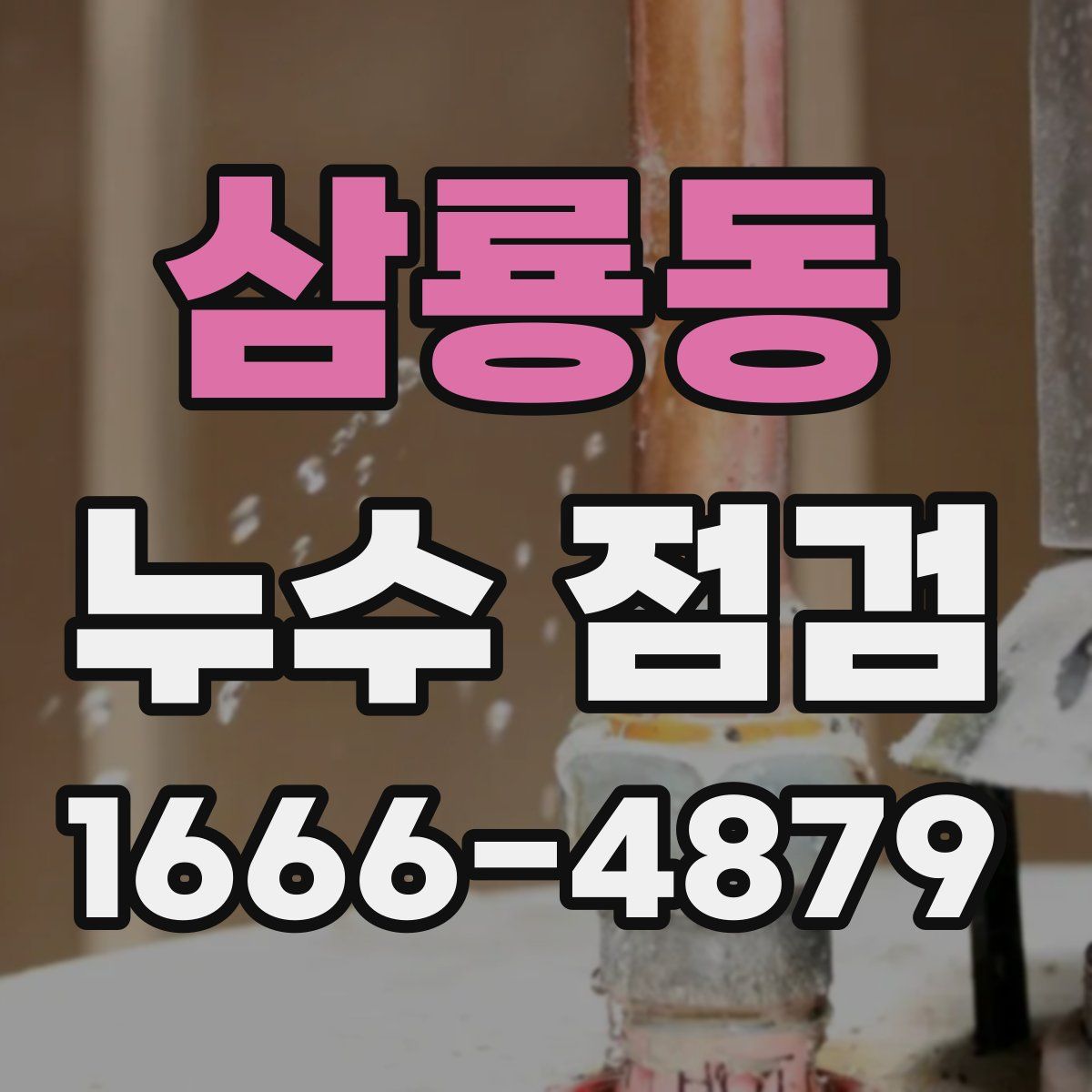 삼룡동 누수 점검