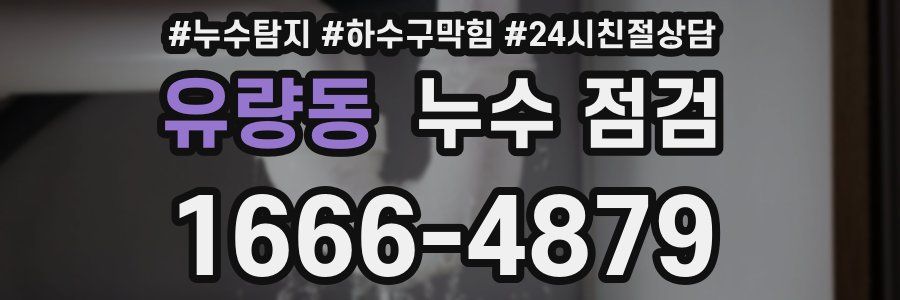 유량동 누수 점검