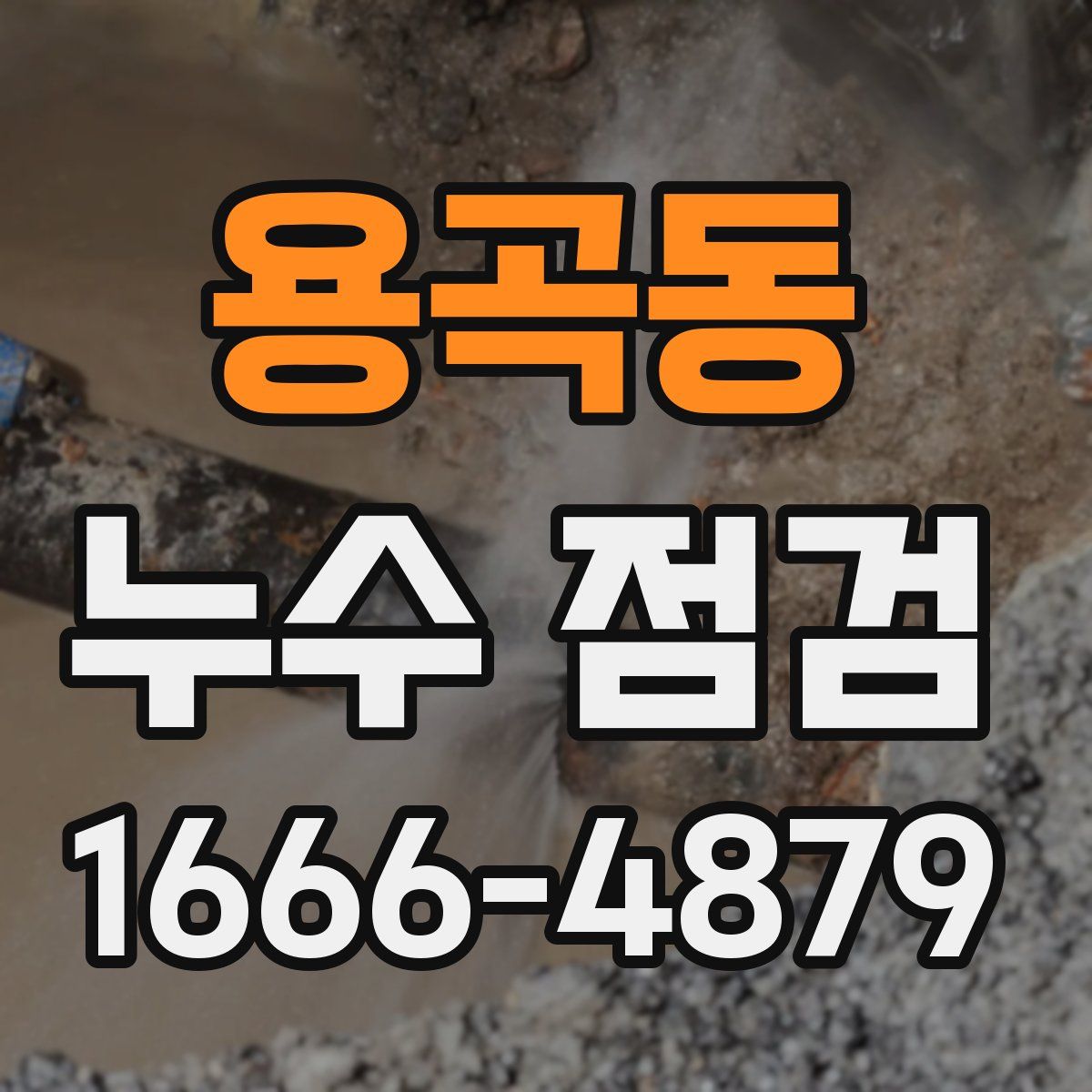 용곡동 누수 점검