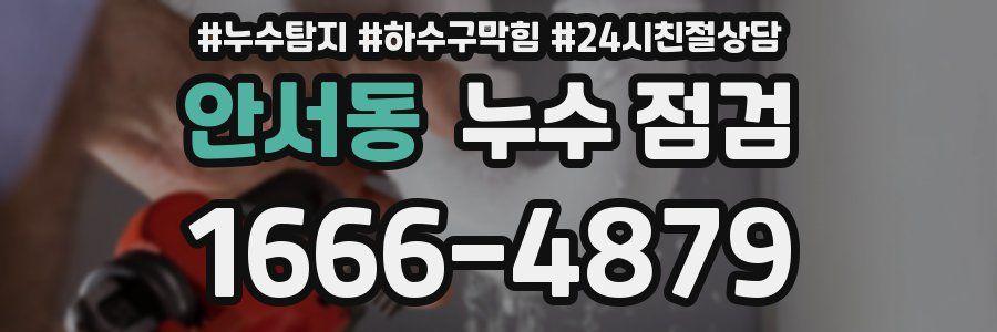 안서동 누수 점검